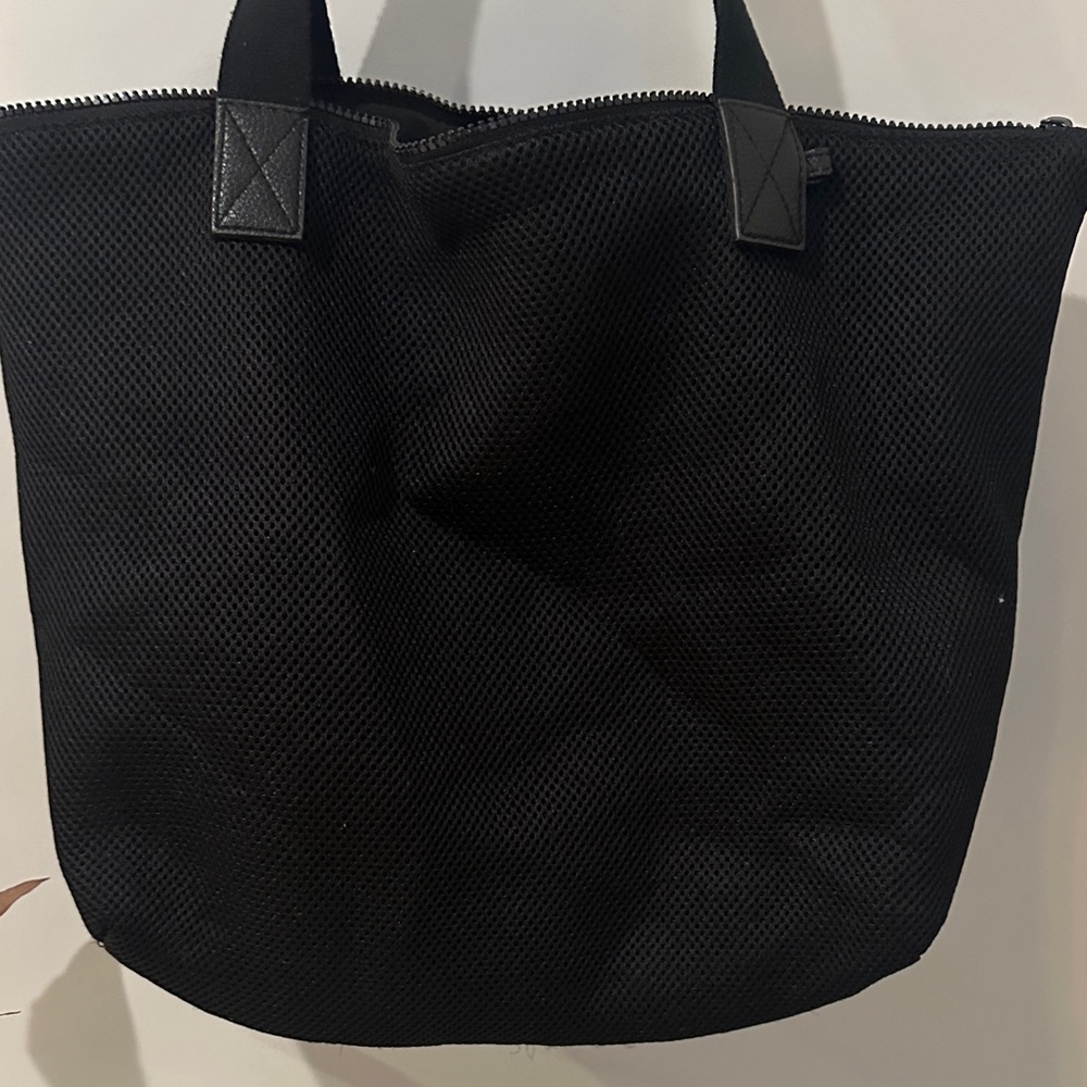 Black Mesh Tote Bag